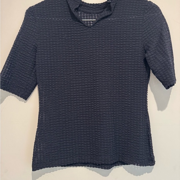 Maeve Sheer Mock Neck Top Size S - Picture 3 of 5